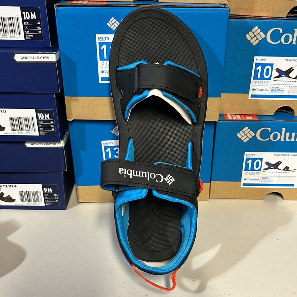 Columbia Men’s Trailstorm Sandal Blue & Black NEW NIB